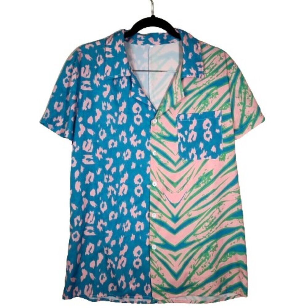 SHEIN Short Sleeve Button Down Shirt